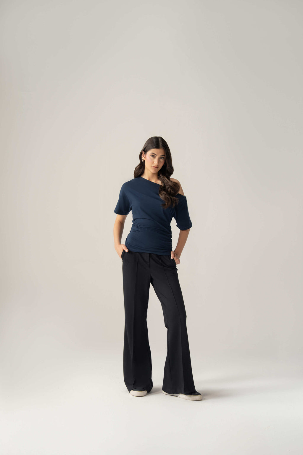 A-Symmetric Drape Shirt