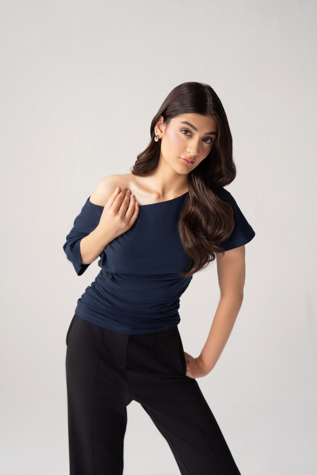 A-Symmetric Drape Shirt