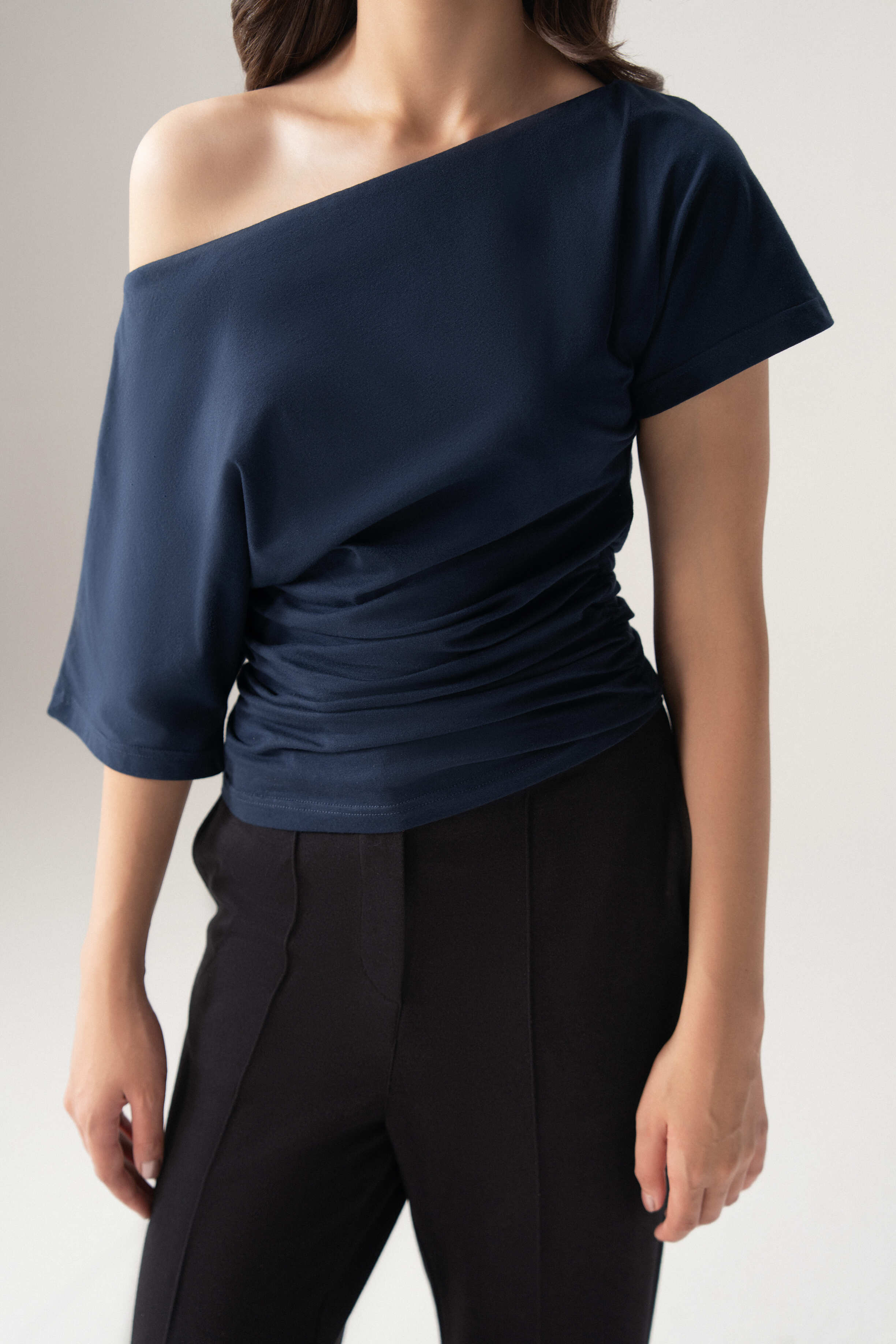 A-Symmetric Drape Shirt