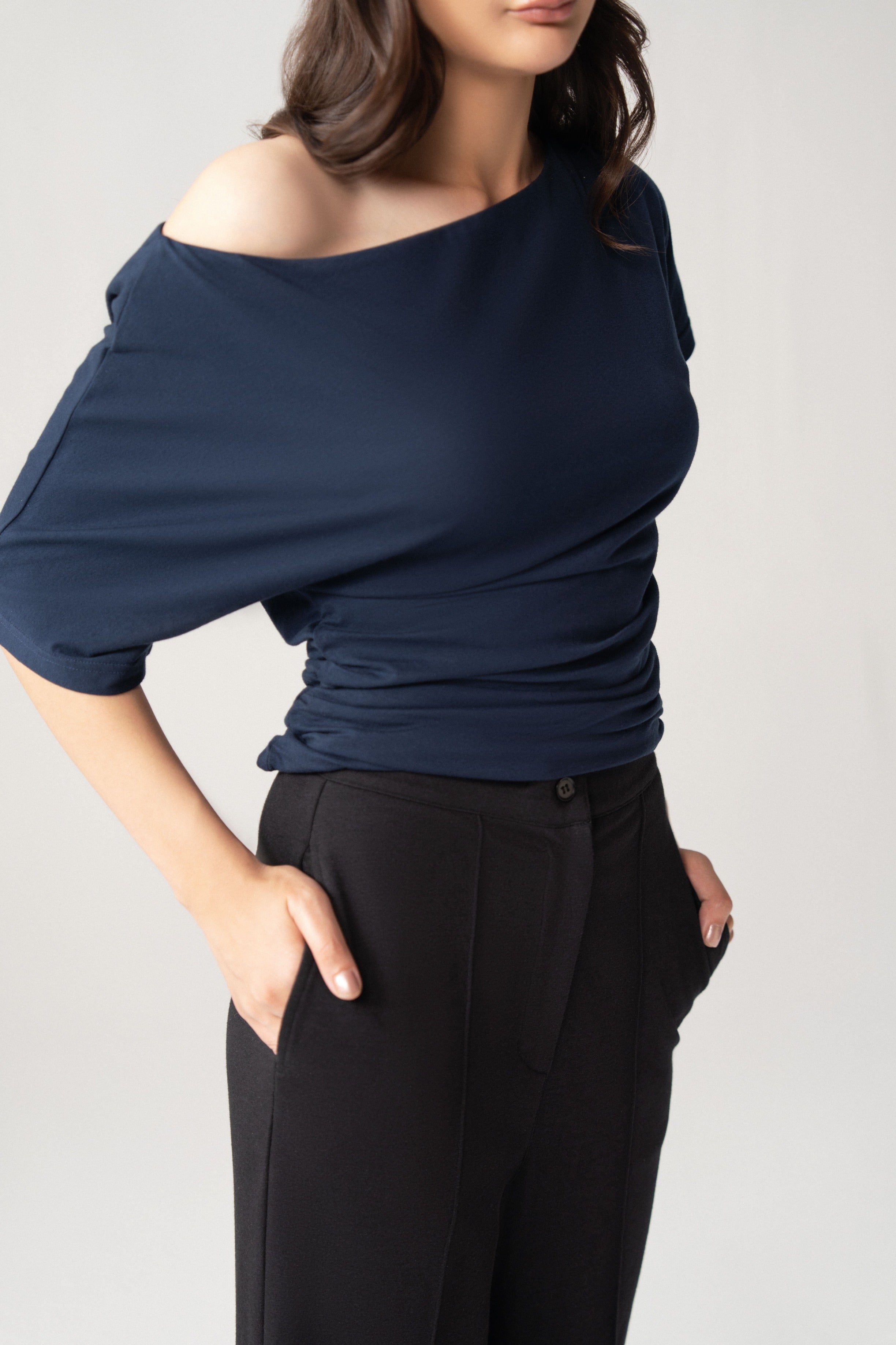 A-Symmetric Drape Shirt