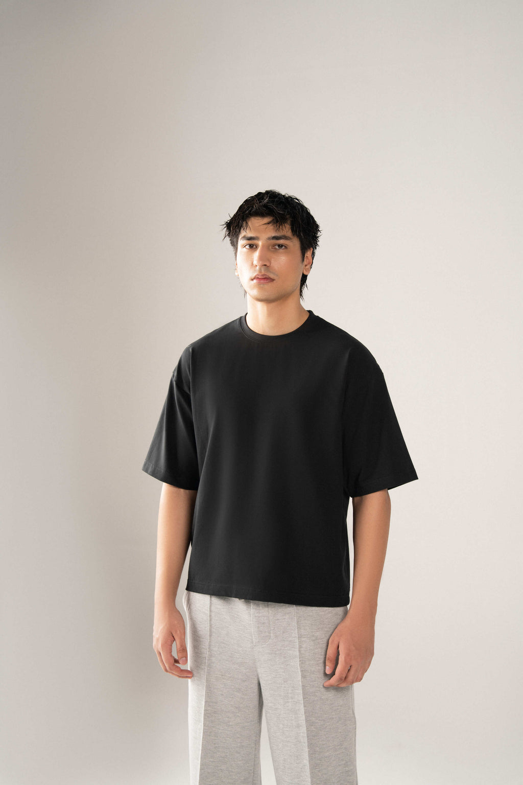 Black Oversized Cotton Tee
