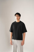 Black Oversized Cotton Tee