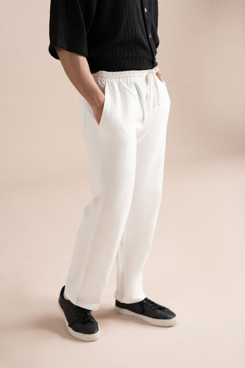 Cotton Linen Pleat Pants