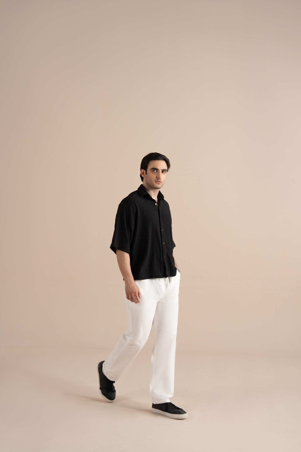 Cotton Linen Pleat Pants