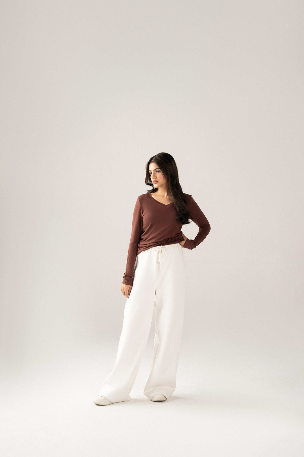 Linear V-Neck