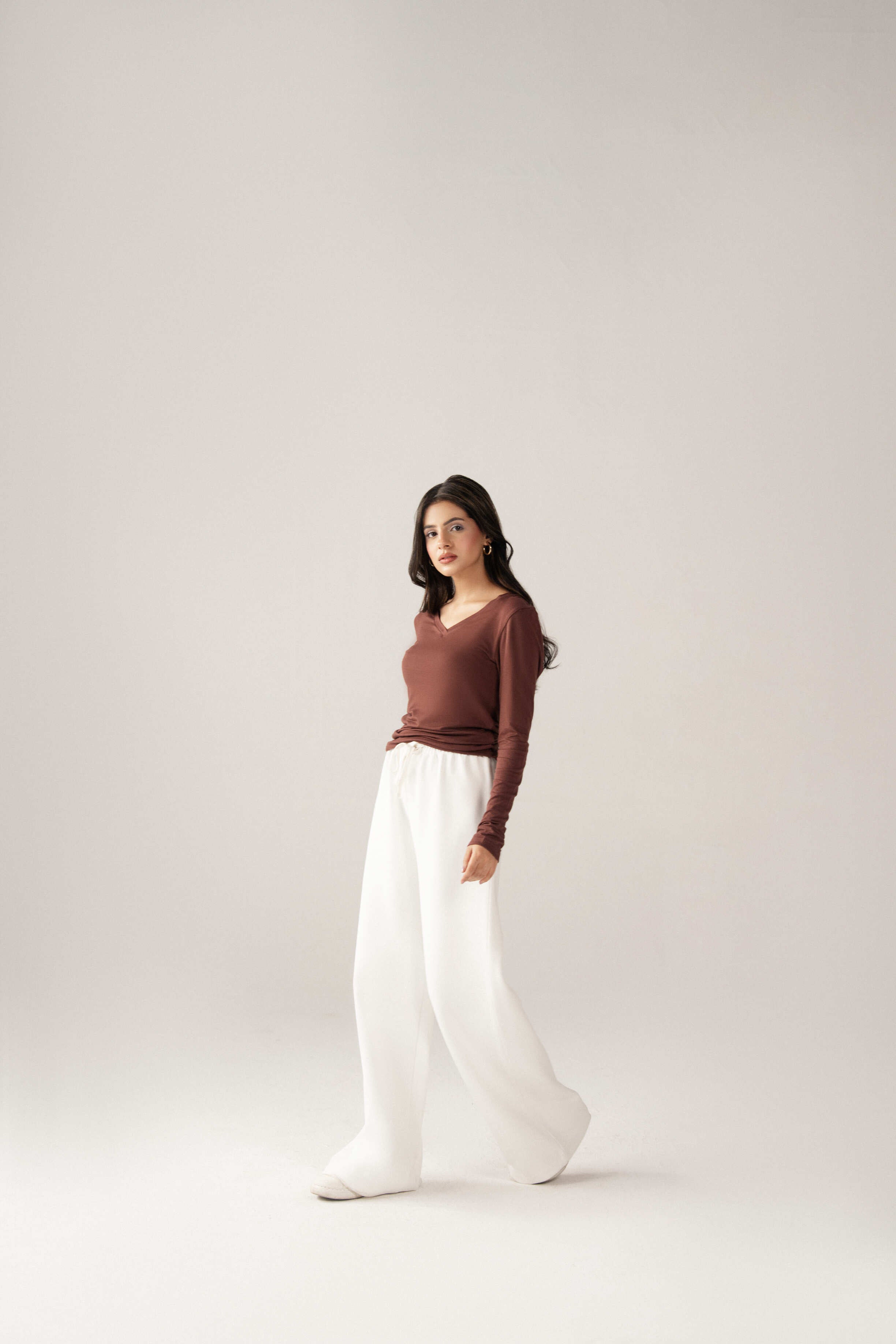 Linear V-Neck