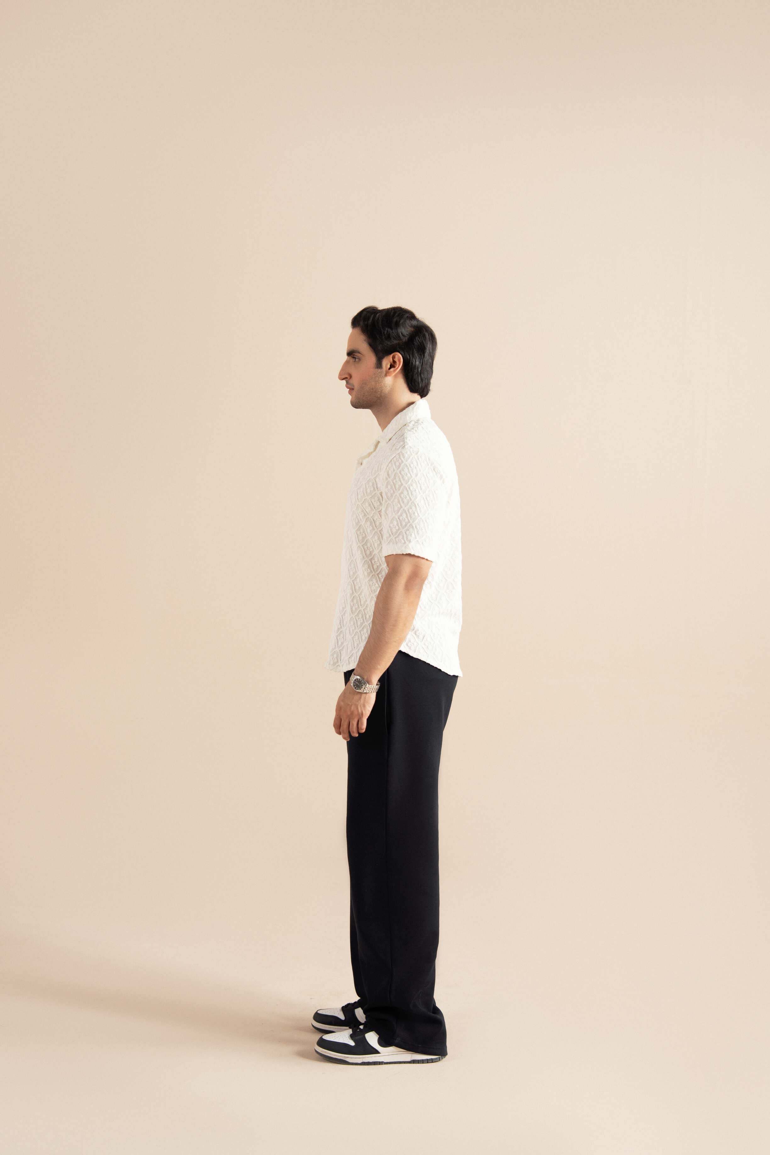 Self Textured Shirt White