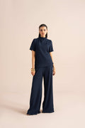 The Pleat-Neck Blouse Set
