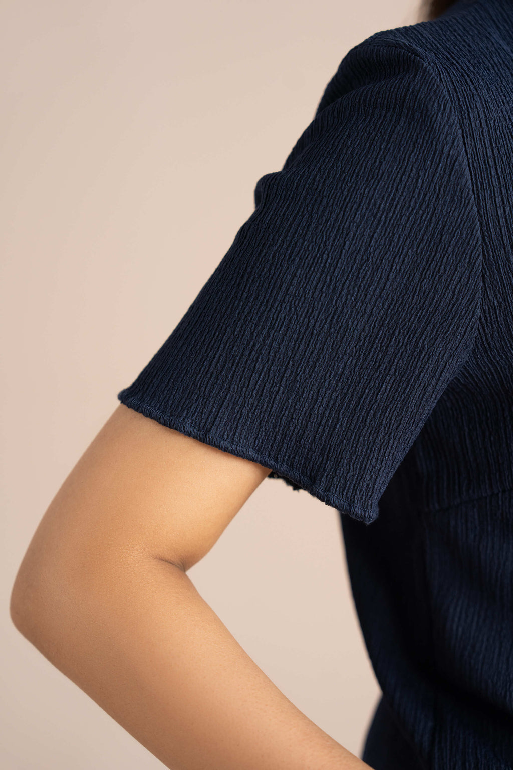 The Pleat-Neck Blouse Set