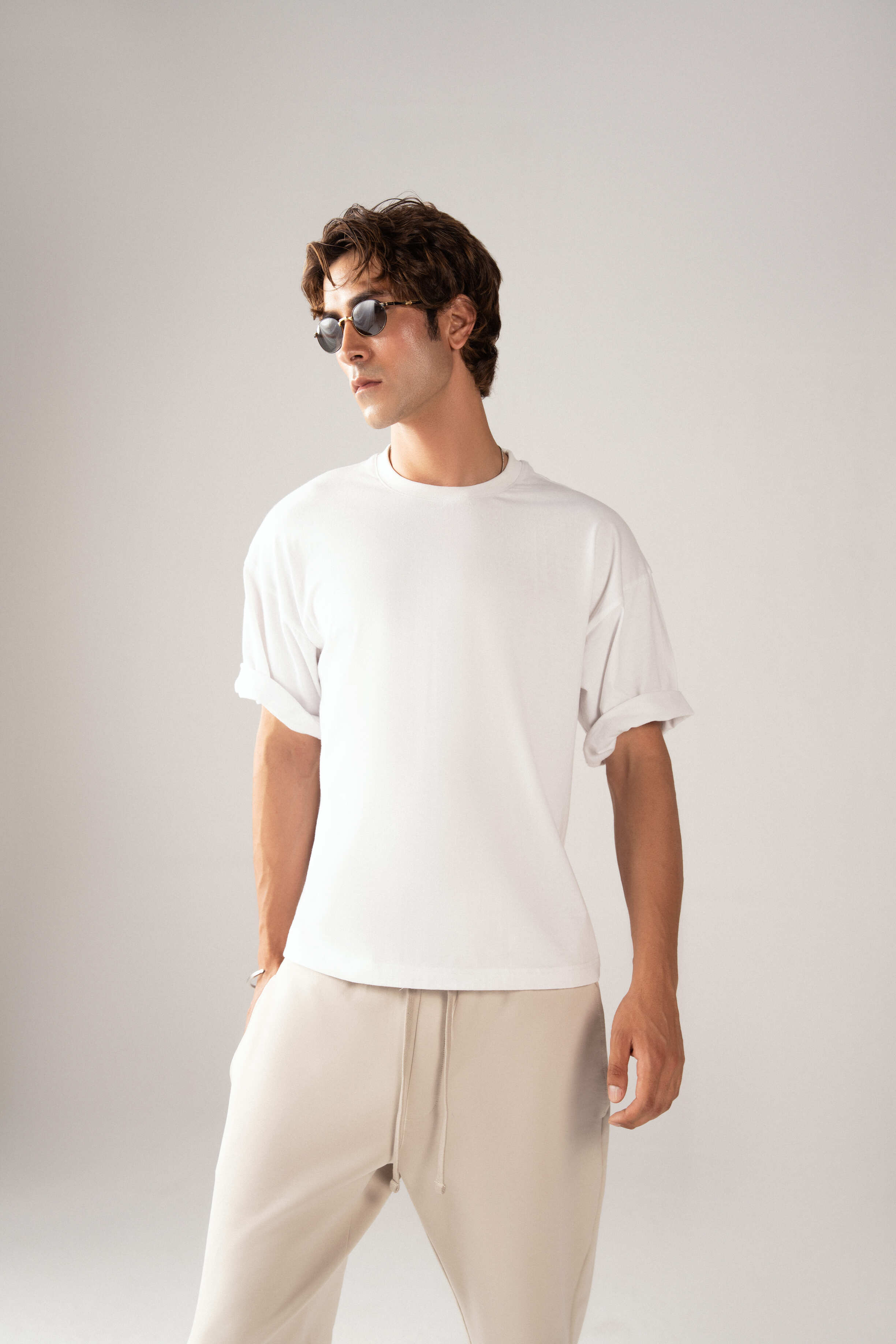 White Oversized Cotton Tee